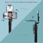 R1s Bluetooth Selfie Sticks with Remote and Selfie Light 3-in-1 Multifunctional Selfie Stick Tripod Stand Mobile Stand Compatible with All Phones 360? Rotation Long Selfie Stick with LED Fill Light - Image 3