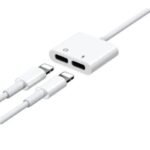 Joyroom SY-104 Lightning to 3.5mm + Lightning 2-in-1 Audio Converter Adapter